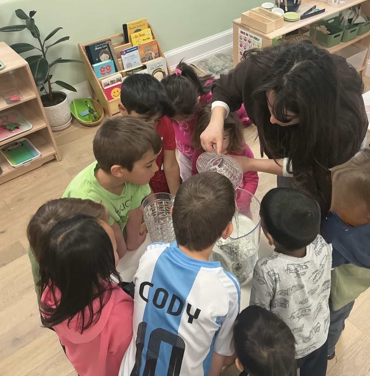 Children at work in a Beacon Montessori classroom